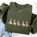 Embroidered Garden Goose Classic Crewneck Sweatshirt