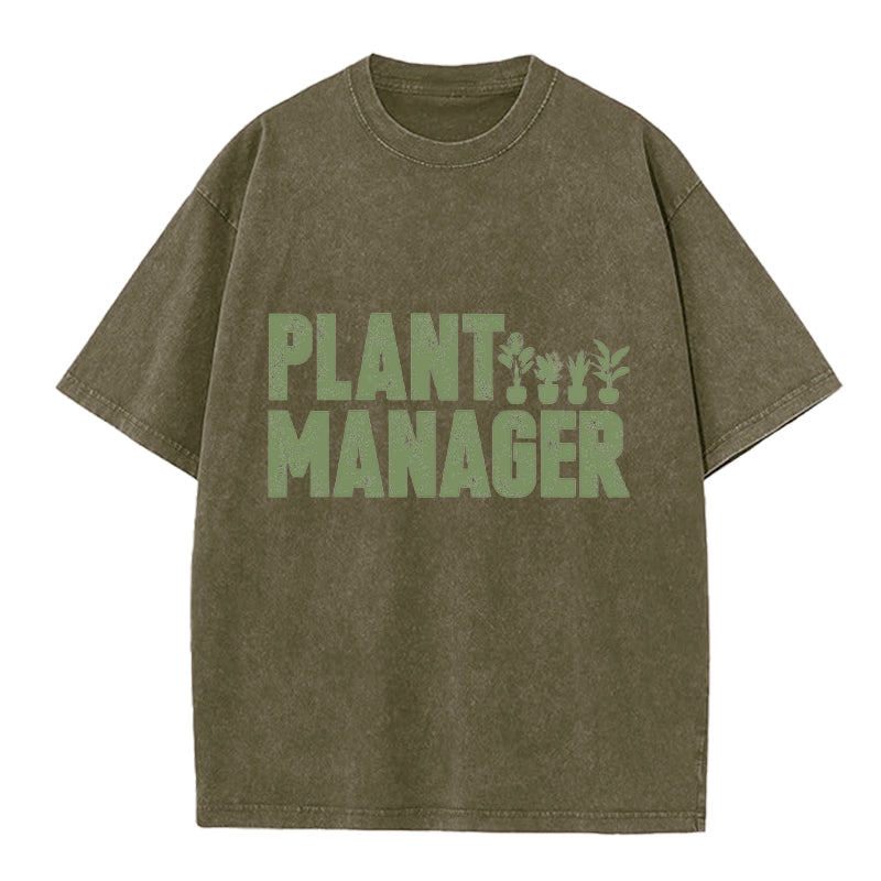 Plant Manager Washed Crew Neck T-Shirt