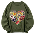Blooming Heart Garden Classic Adult Unisex Crewneck Sweatshirts