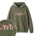 Embroidered Enchanted Mushroom Washed Hoodie