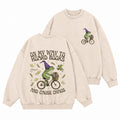 Off To Hoard Books Bookish Frog Washed Crewneck Sweatshirt