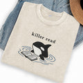Embroidered Killer Read Orca Washed Crew Neck T-Shirt