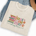 Embroidered Just One More Chapter Washed Crew Neck T-Shirt