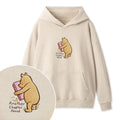 Embroidered Reading Bear Another Chapter Ahead Washed Hoodie