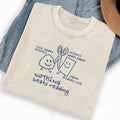 Embroidered Nothing Beats Reading Washed Crew Neck T-Shirt
