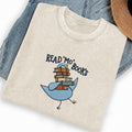 Embroidered Read Mo Books Washed Crew Neck T-Shirt