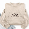 Embroidered In My Dragon Era Washed Crewneck Sweatshirt