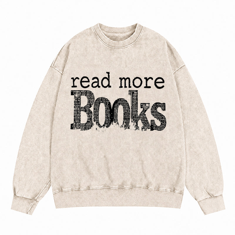 Read More Books Retro Bookish Washed Crewneck Sweatshirt
