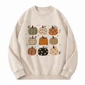 Boho Fall Pumpkins Washed Crewneck Sweatshirt