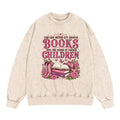 You Can Never Get Enough Books Washed Crewneck Sweatshirt