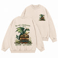 I'm Not A Book Worm I'm A Book Dragon Washed Crewneck Sweatshirt