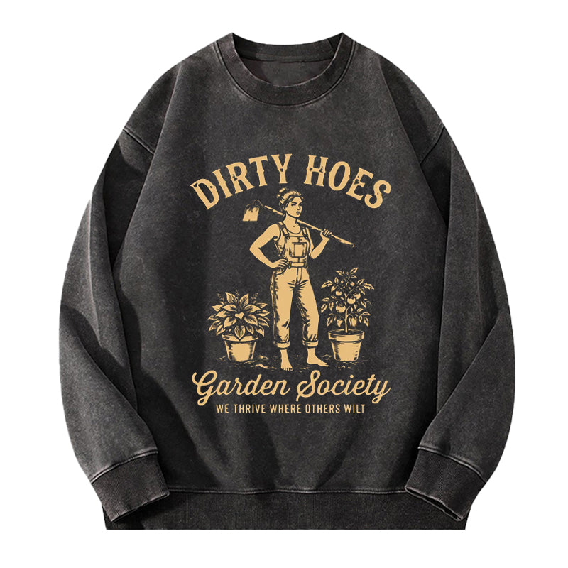 Vintage Dirty Hoes Garden Society Washed Crewneck Sweatshirt