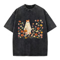 Floral Ghost Washed Crew Neck T-Shirt