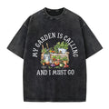 My Garden is Calling Washed Crew Neck T-Shirt