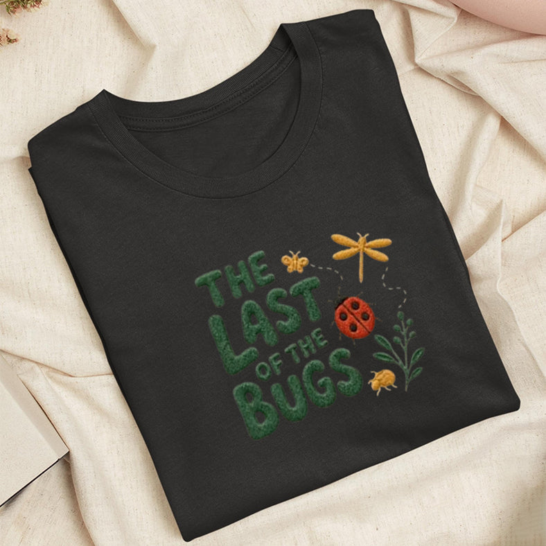 Embroidered The Last of the Bugs Classic Adult Unisex Crew Neck T-Shirt