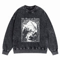 We Read At Dawn Frog Washed Crewneck Sweatshirt