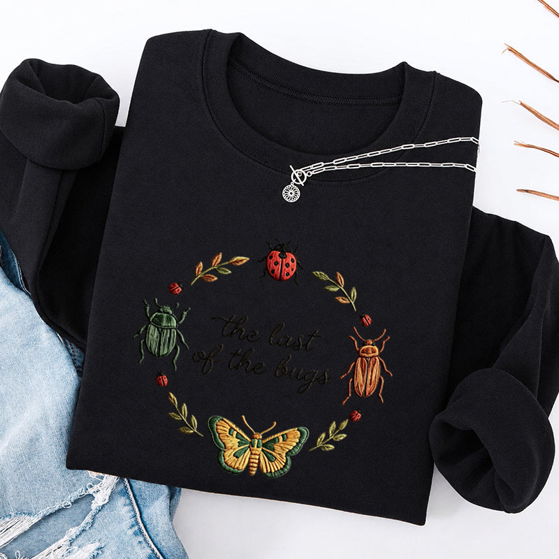 Embroidered the Last of the Bugs Classic Crewneck Sweatshirt