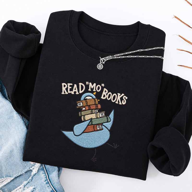 Embroidered Read Mo Books Classic Crewneck Sweatshirt