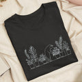 Embroidered Cat and Plant Lover Classic Adult Unisex Crew Neck T-Shirt
