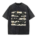 Cute Bat Vintage Washed Crew Neck T-Shirt