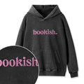 Embroidered Bookish Washed Hoodie