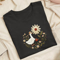 Embroidered Goose Garden Classic Adult Unisex Crew Neck T-Shirt