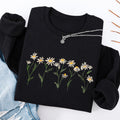 Embroidered Daisy Classic Crewneck Sweatshirt