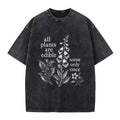 Funny All Plants Are Edible Some Only Once Washed Crew Neck T-Shirt
