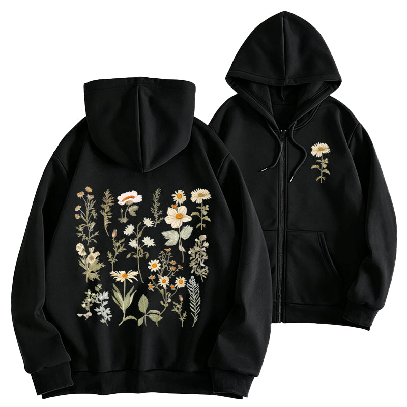 A Garden in Bloom Classic Adult Unisex Full Zip Hoodie