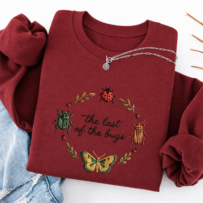 Embroidered the Last of the Bugs Classic Crewneck Sweatshirt
