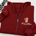 Embroidered Stay Golden Classic Adult Unisex Full Zip Hoodie