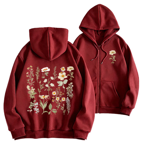 A Garden in Bloom Classic Adult Unisex Full Zip Hoodie