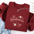Embroidered Funny Bookworm Classic Crewneck Sweatshirt