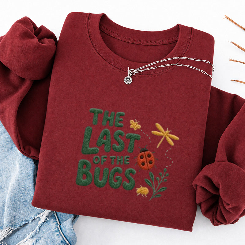 Embroidered The Last of the Bugs Classic Crewneck Sweatshirt
