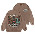 Shhh We're Trying to Read Cryptid Washed Crewneck Sweatshirt