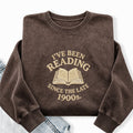 Embroidered Reading Since The Late 1990s Washed Crewneck Sweatshirt