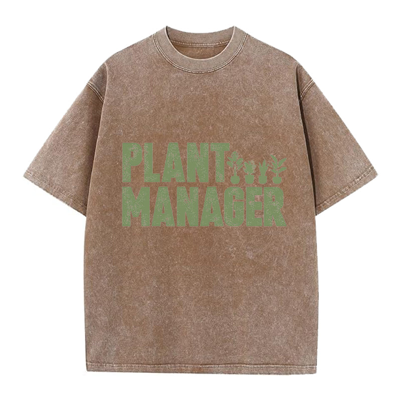 Plant Manager Washed Crew Neck T-Shirt