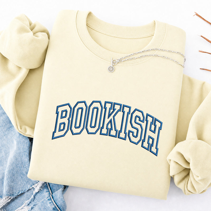 Embroidered Bookish Classic Crewneck Sweatshirt