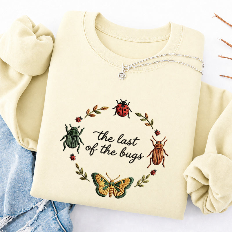 Embroidered the Last of the Bugs Classic Crewneck Sweatshirt