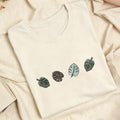 Embroidered Monstera Plant Classic Adult Unisex Crew Neck T-Shirt
