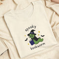 Embroidered Spooky Bookworm Classic Adult Unisex Crew Neck T-Shirt