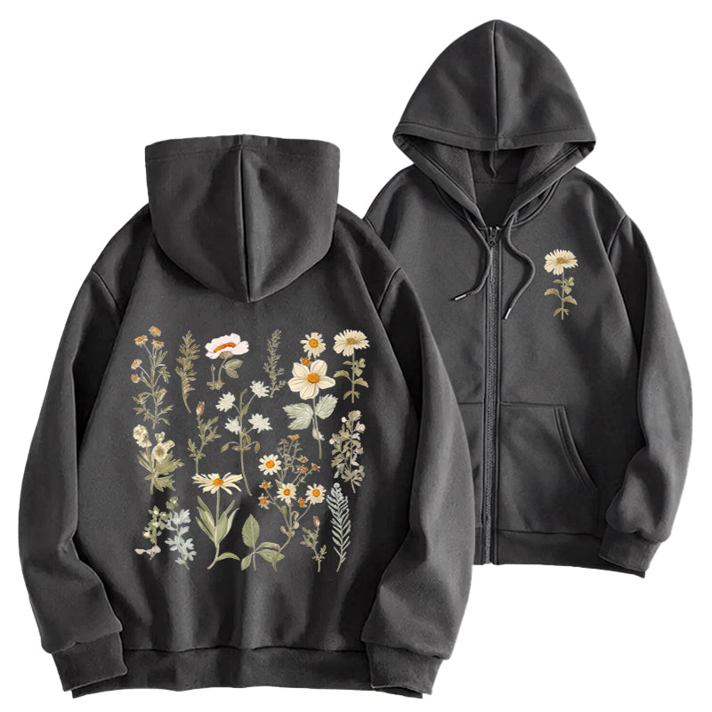 A Garden in Bloom Classic Adult Unisex Full Zip Hoodie