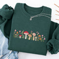 Embroidered Enchanted Mushroom Classic Crewneck Sweatshirt
