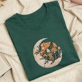 Embroidered Mushroom Moon Classic Adult Unisex Crew Neck T-Shirt