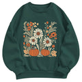 Pumpkin & Wildflower Garden Classic Adult Unisex Crewneck Sweatshirt