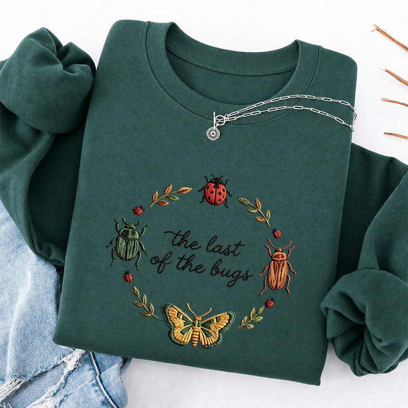 Embroidered the Last of the Bugs Classic Crewneck Sweatshirt