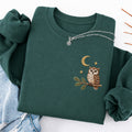 Embroidered Night Owl Classic Crewneck Sweatshirt