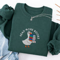 Embroidered Read More Books Goose Classic Crewneck Sweatshirt