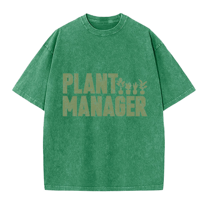 Plant Manager Washed Crew Neck T-Shirt