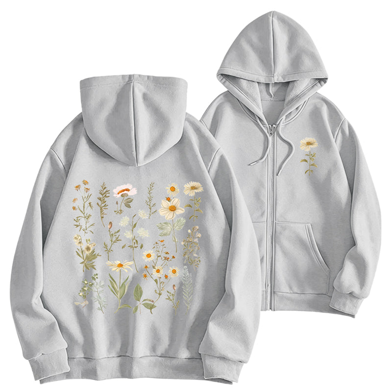 A Garden in Bloom Classic Adult Unisex Full Zip Hoodie